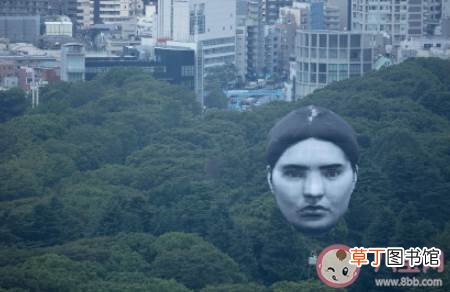 你能欣赏到这个艺术吗 东京奥运赛场上空出现巨大人脸