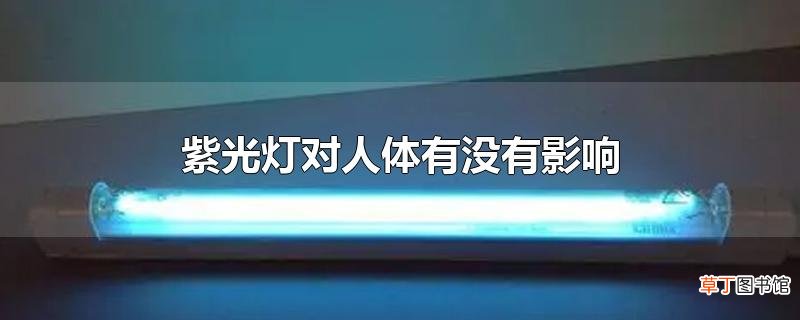 紫光灯对人体有没有影响