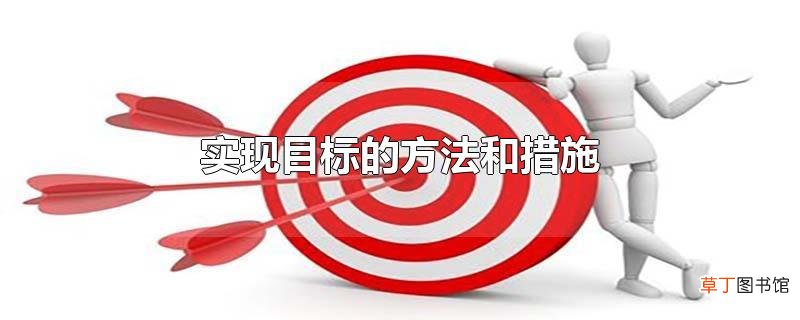 实现目标的方法和措施