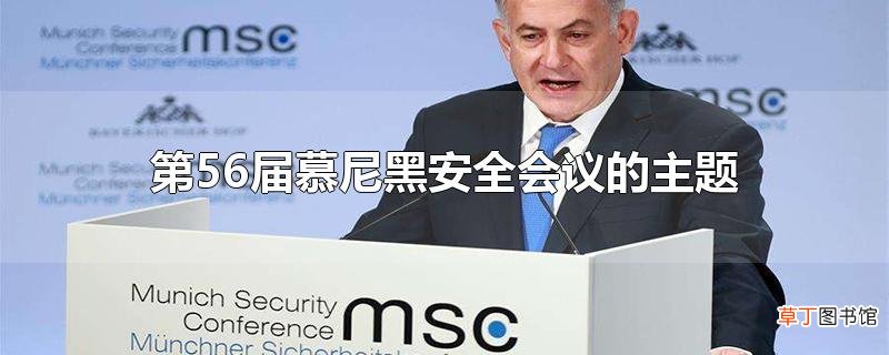 第56届慕尼黑安全会议的主题