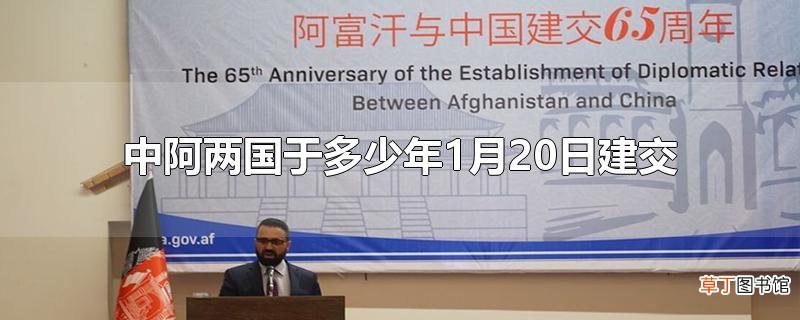 中阿两国于多少年1月20日建交