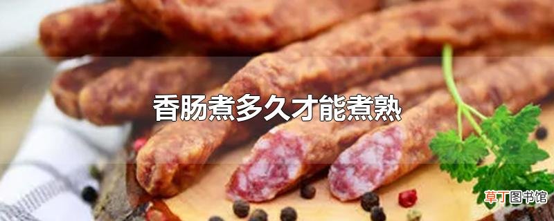 香肠煮多久才能煮熟