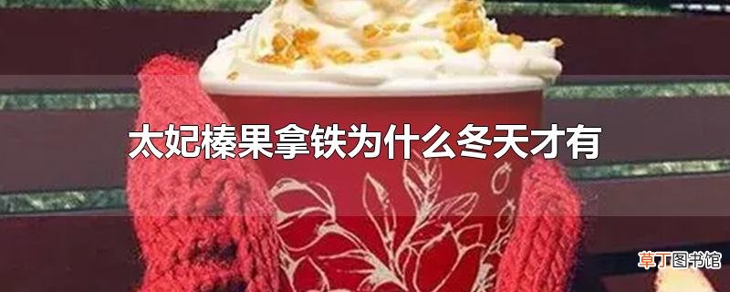 太妃榛果拿铁为什么冬天才有