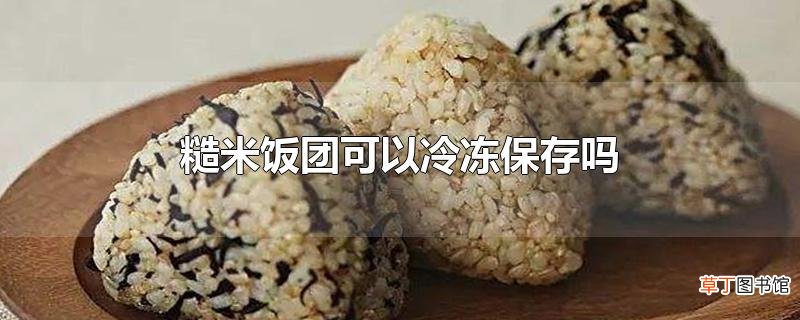 糙米饭团可以冷冻保存吗