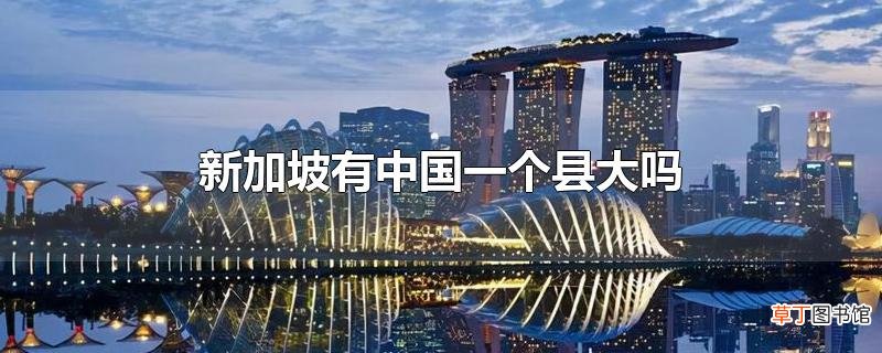 新加坡有中国一个县大吗