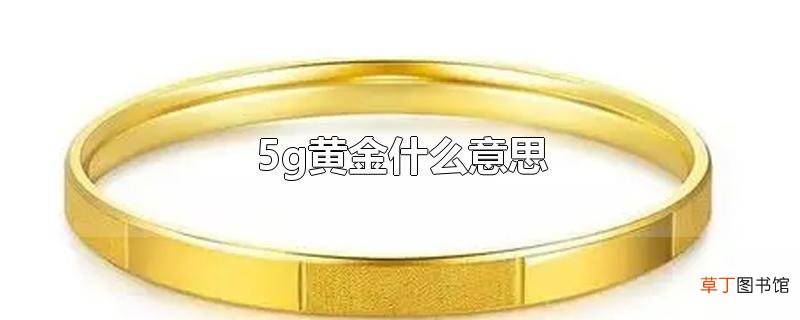 5g黄金什么意思