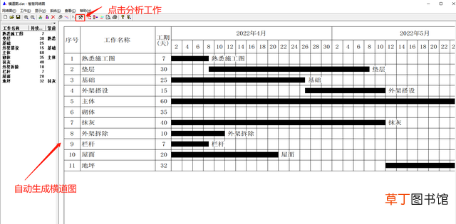 道路施工横道图绘制 施工横道图绘制软件