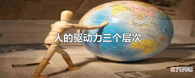 人的驱动力三个层次