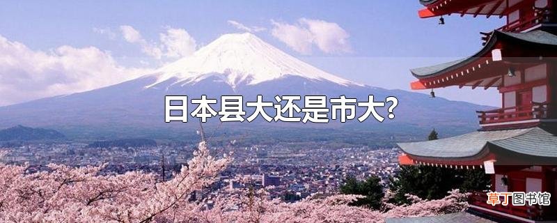 日本县大还是市大?
