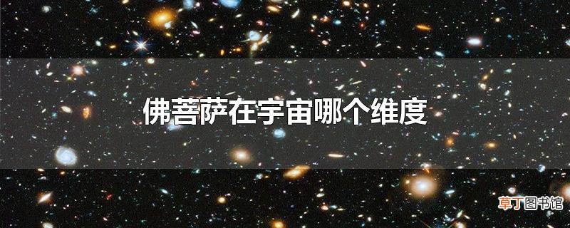 佛菩萨在宇宙哪个维度