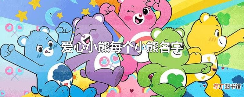 爱心小熊每个小熊名字