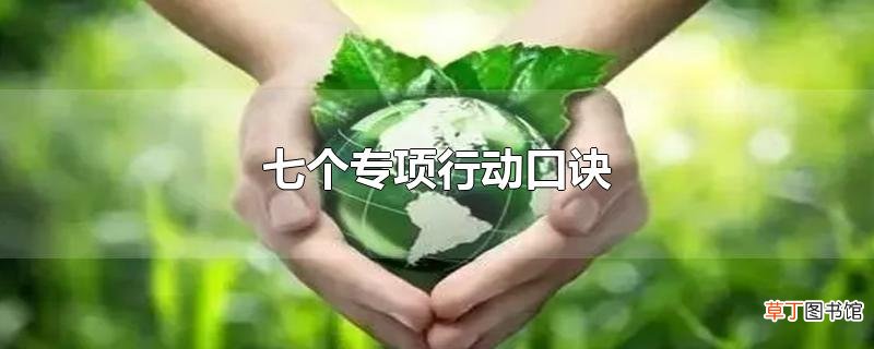 七个专项行动口诀