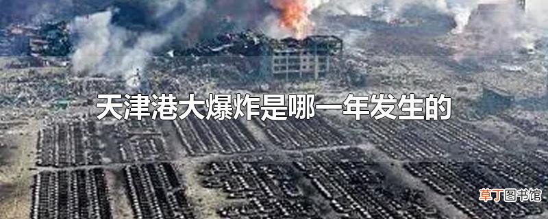 天津港大爆炸是哪一年发生的