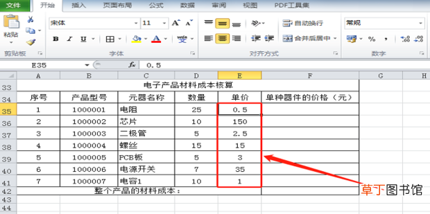 成本核算表格怎么做