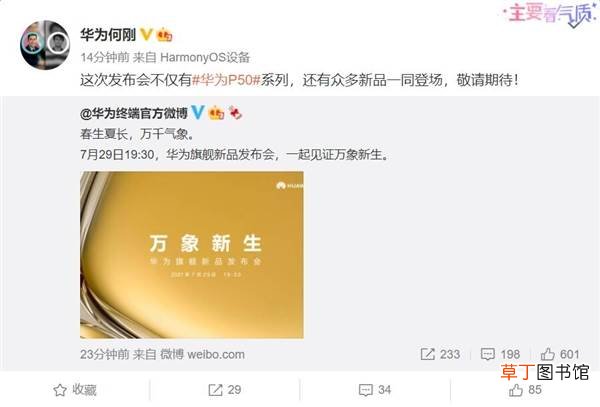 还有众多新品 华为何刚：发布会不止有P50系列