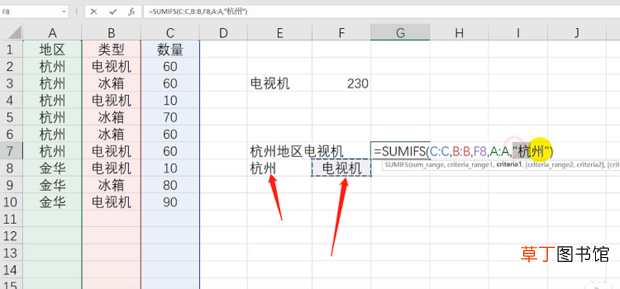 sumifs函数怎么使用