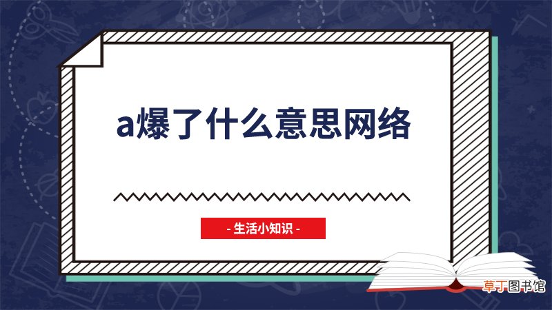 a爆了什么意思网络