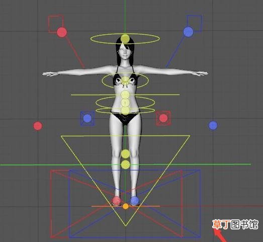 C4D中怎么绑定骨骼