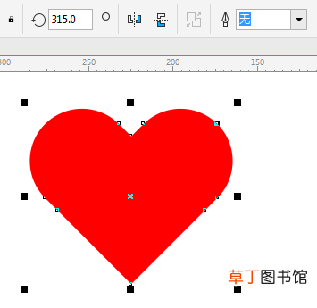 怎样用CDR绘制心形图片