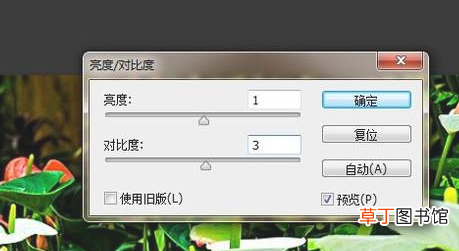 怎样用PS调整【亮度/对比度】
