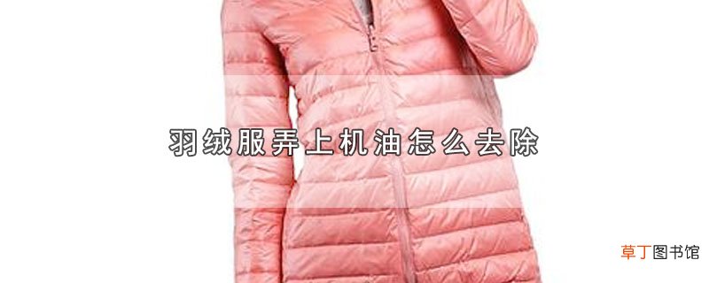 羽绒服弄上机油怎么去除