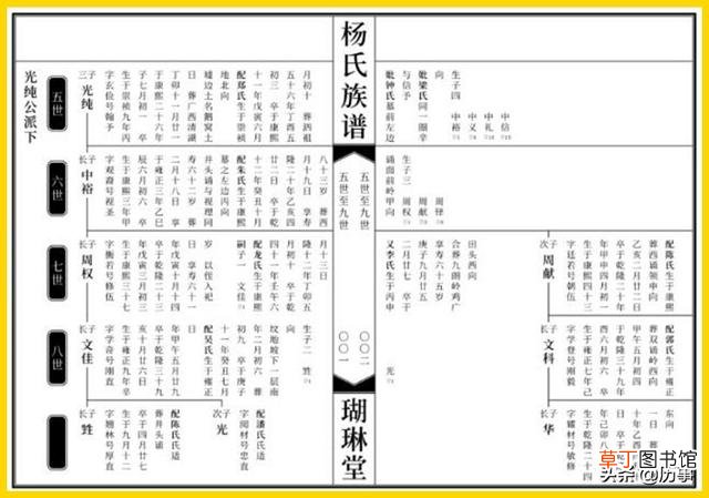 家谱电子版模板下载 家谱模板