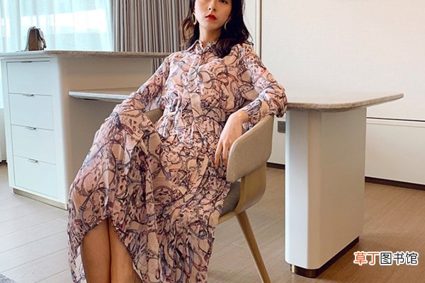 碎花长裙配什么鞋子