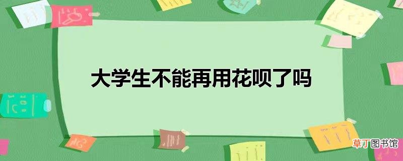 大学生不能再用花呗了吗