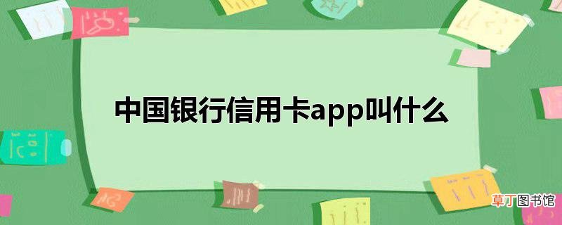 中国银行信用卡app叫什么