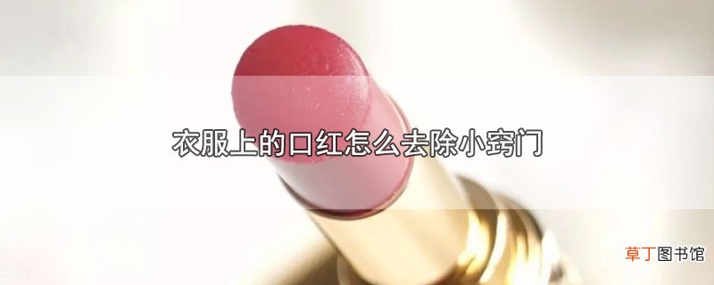 衣服上的口红怎么去除小窍门