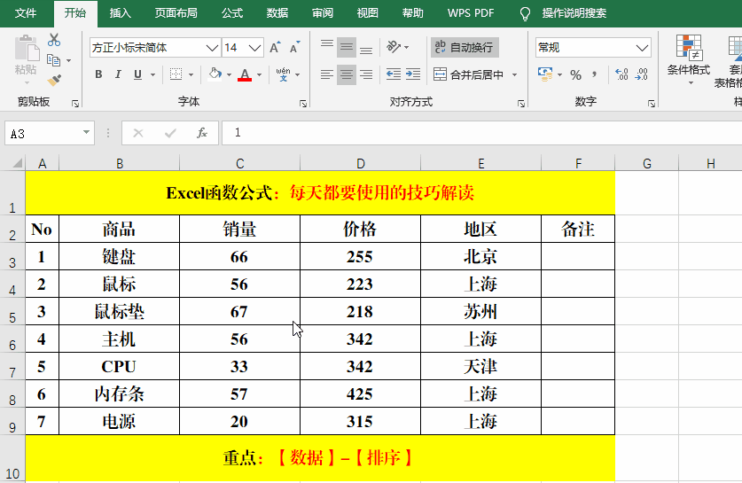 excel排序怎么排名次rank excel排序怎么排名次