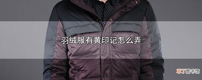 羽绒服有黄印记怎么弄