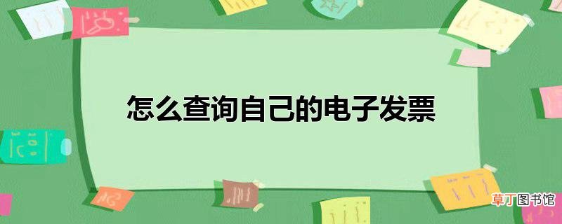 怎么查询自己的电子发票