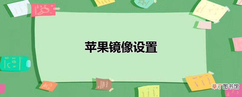 苹果镜像设置