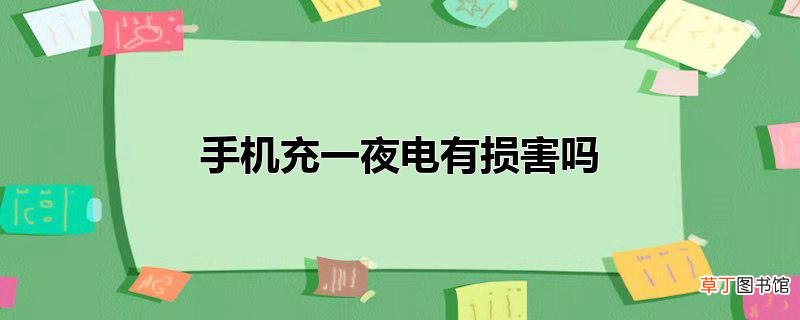 手机充一夜电有损害吗
