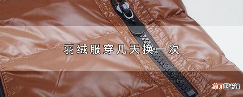 羽绒服穿几天换一次