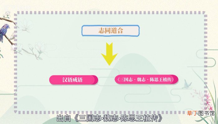 志同道合是什么意思