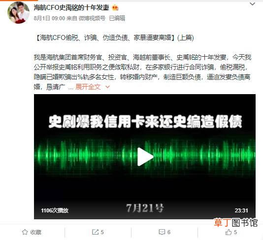 海航cfo史禹铭被曝偷税、诈骗、家暴什么情况?海航cfo史禹铭事件始末