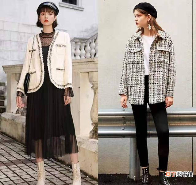 小香风外套里面配什么衣服