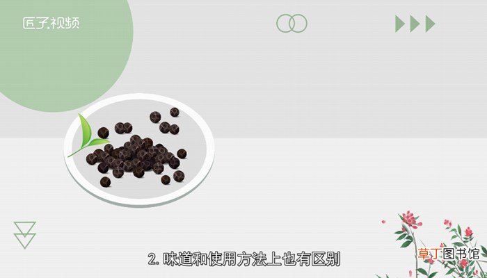 黑胡椒和白胡椒的区别
