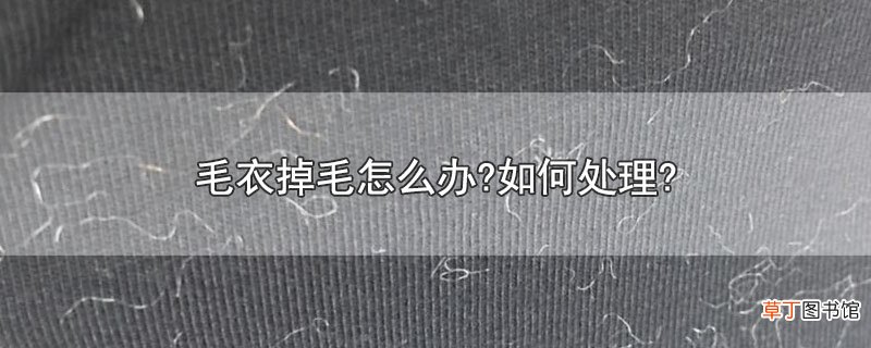 毛衣掉毛怎么办?如何处理?