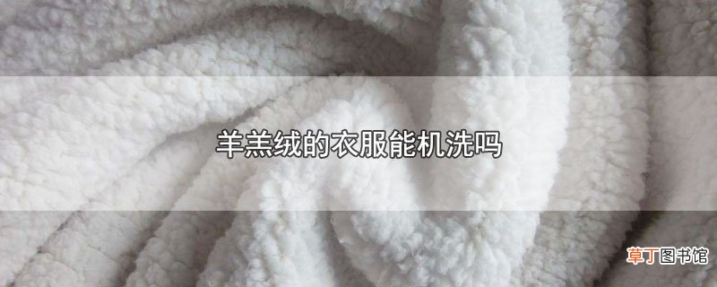 羊羔绒的衣服能机洗吗