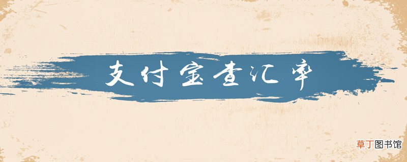 支付宝怎么查汇率