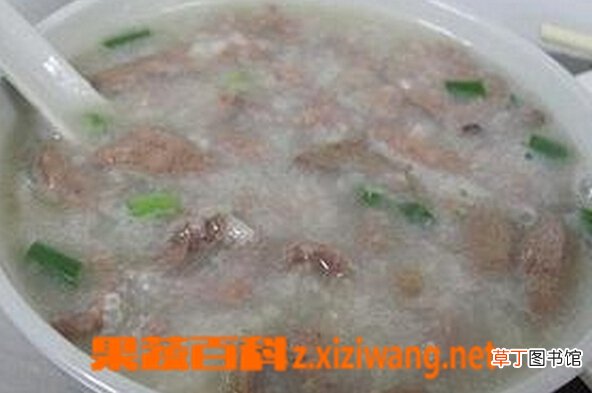 猪肝粥的材料和做法步骤
