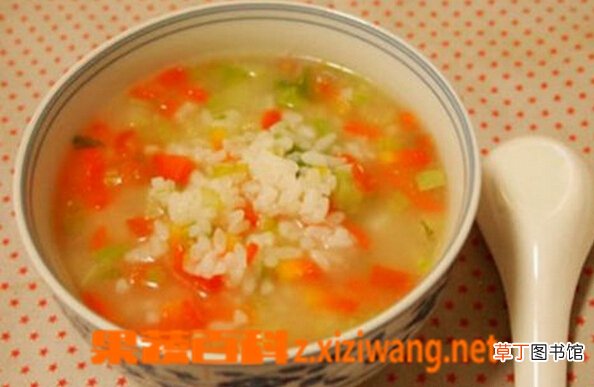 营养蔬菜粥的材料和做法步骤