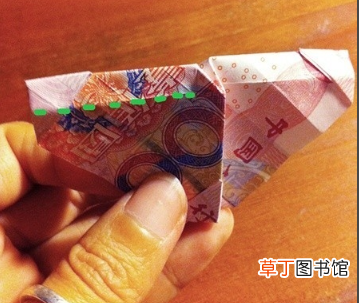 用钱折玫瑰花步骤图