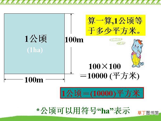 平方千米和公顷的进率是多少?