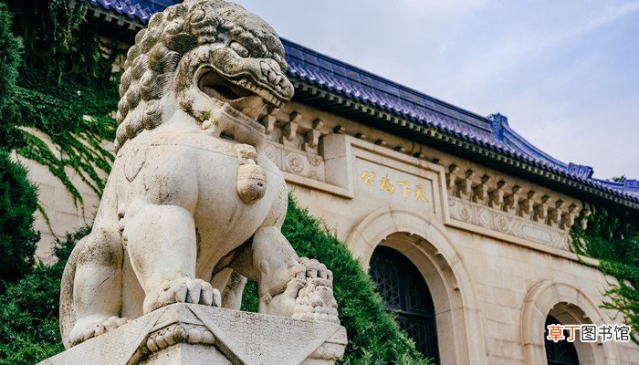 女人梦见晚上石狮子雕像