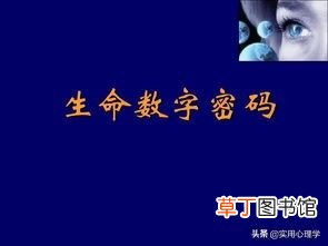 生命数字 用心理学的“生命数字”解读你所迷茫的一切