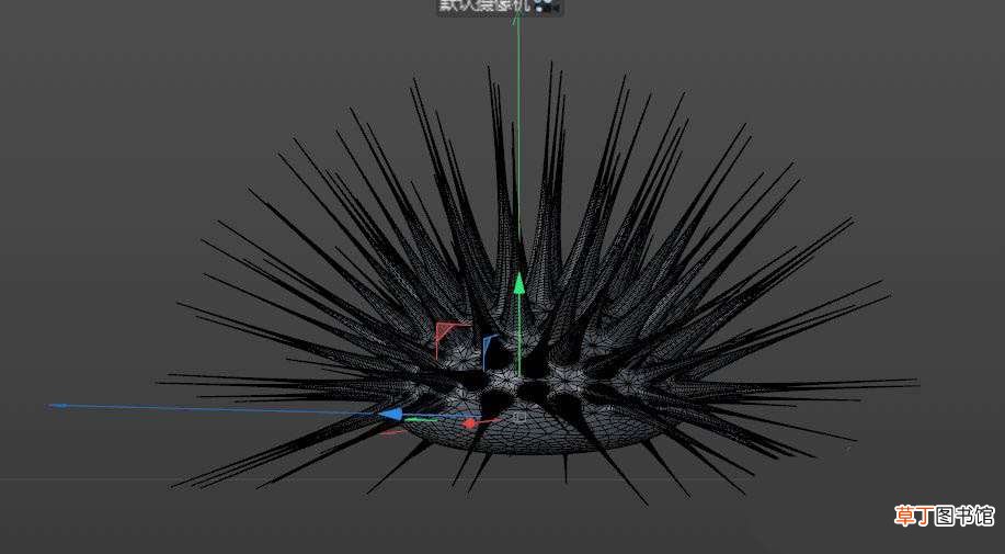 C4D建模三维立体的海胆的技巧 C4D怎么建模海胆模型?